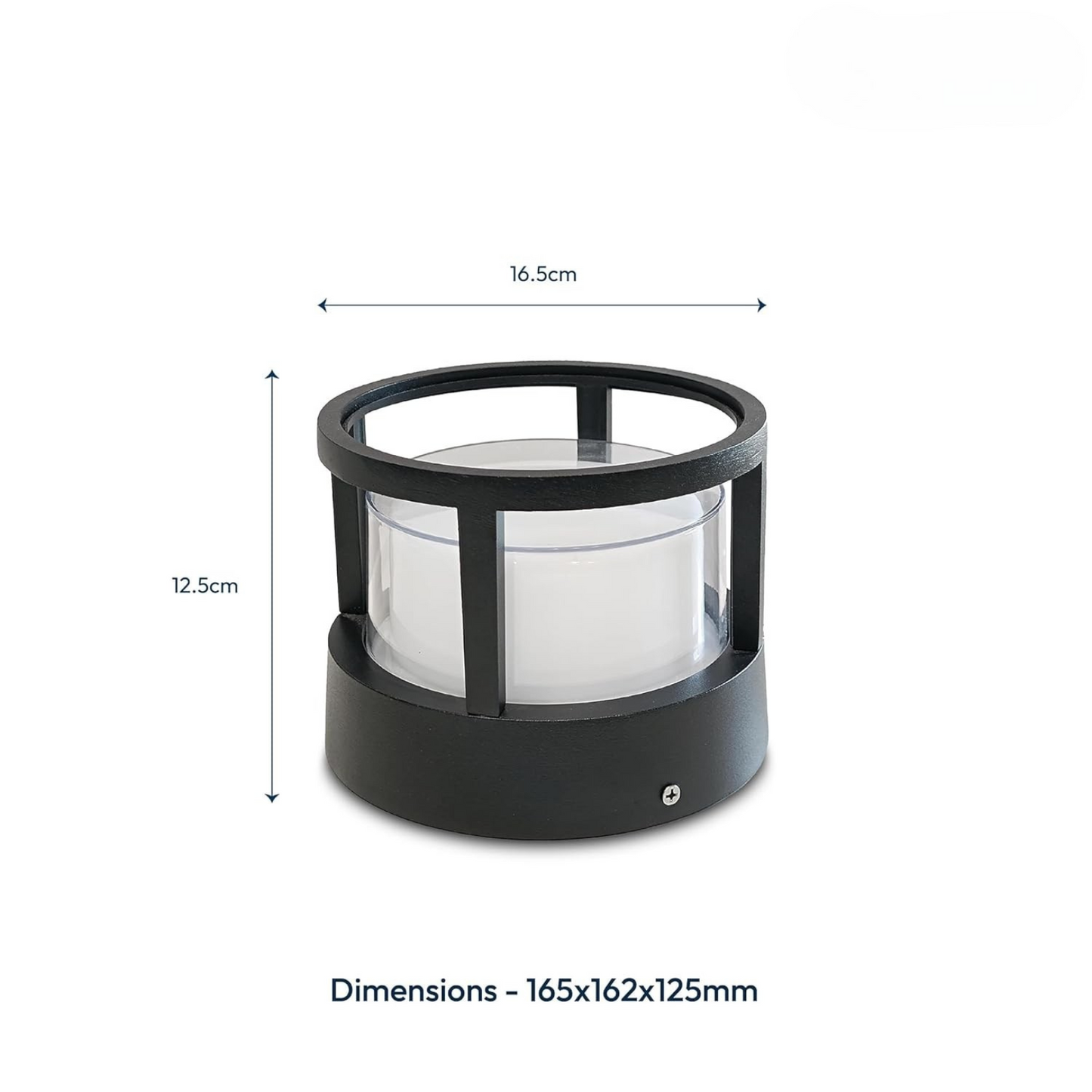 ZIVA ROUND 12W LED gate Light for Home gate | Waterproof Gate Lamp for Installing As, Compound Wall Lights, Main Gate Lights, Outdoor Pillar Lights, and Boundary Wall Lights (Warm White, Round)