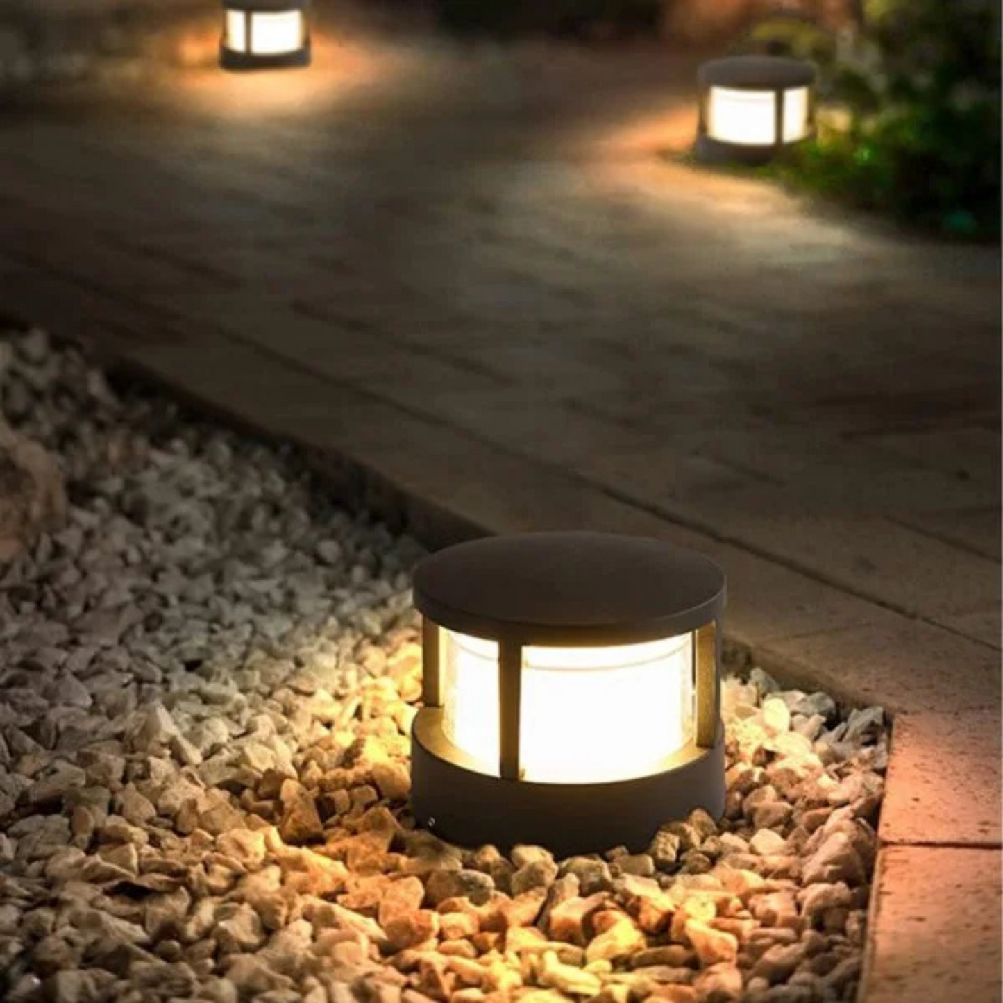 ZOQO ROUND 12W LED Outdoor Gate Light (Warm White)