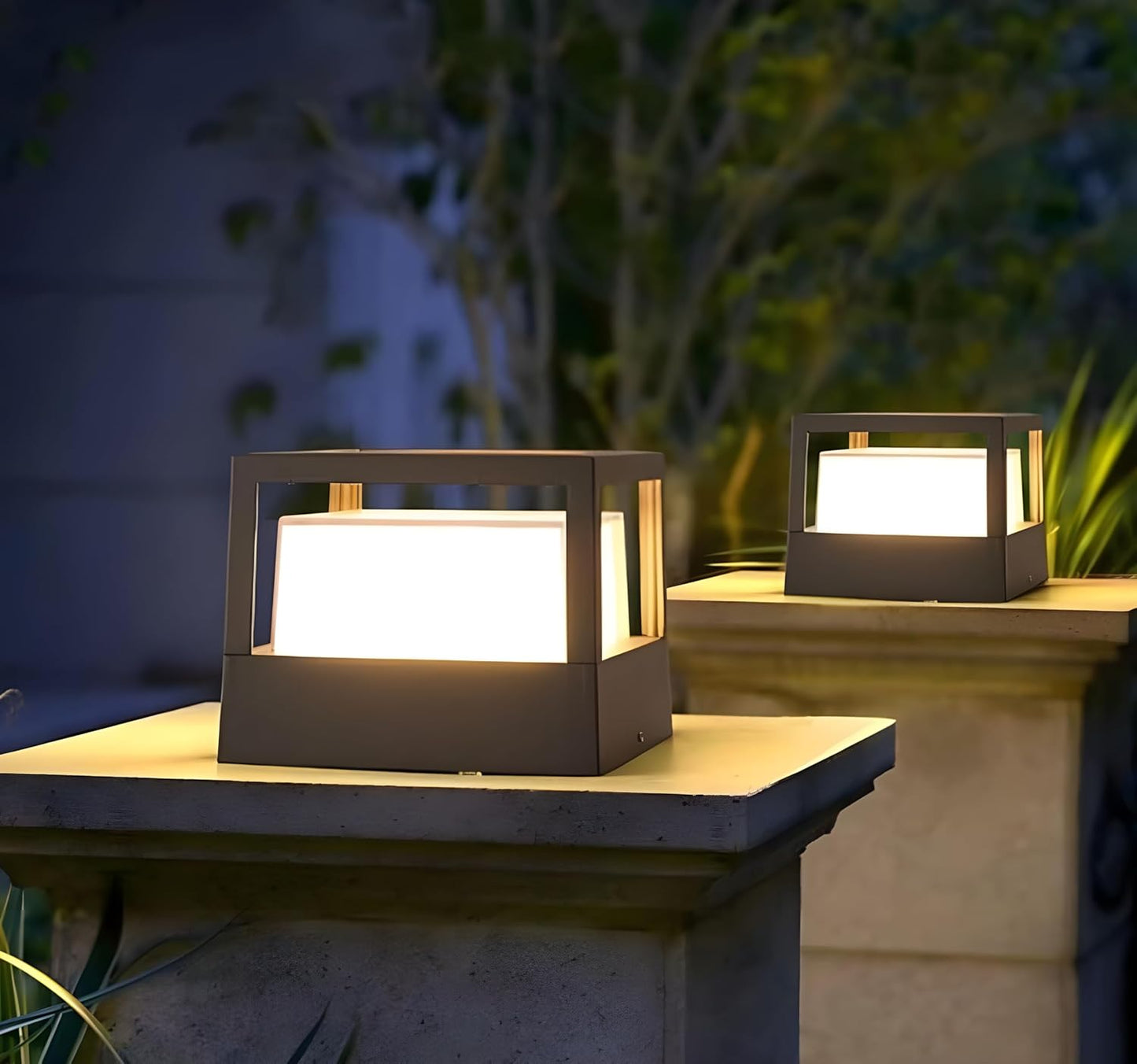 ZIVA SQUARE 12W LED gate Light for Home gate | Waterproof Gate Lamp for Installing As, Compound Wall Lights, Main Gate Lights, Outdoor Pillar Lights, and Boundary Wall Lights (Warm White, Square)