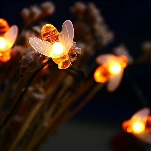 Honey Bee String Lights(Pack of 2) – 2.7M | 16 LED Honey Bee Decorative Lights | Warm White