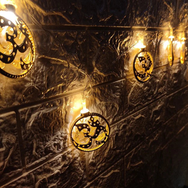🕉️ OM Metal String Lights (3M, Warm White)