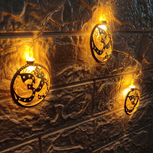 🕉️ OM Metal String Lights (3M, Warm White)