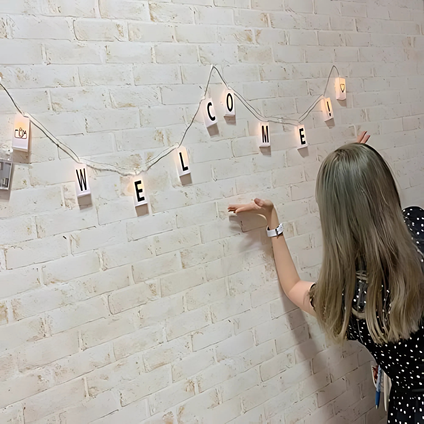 Box LED Light with Alphabet & Numerical Plate (DIY String Light – Warm White)