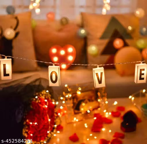 Box LED Light with Alphabet & Numerical Plate (DIY String Light – Warm White)