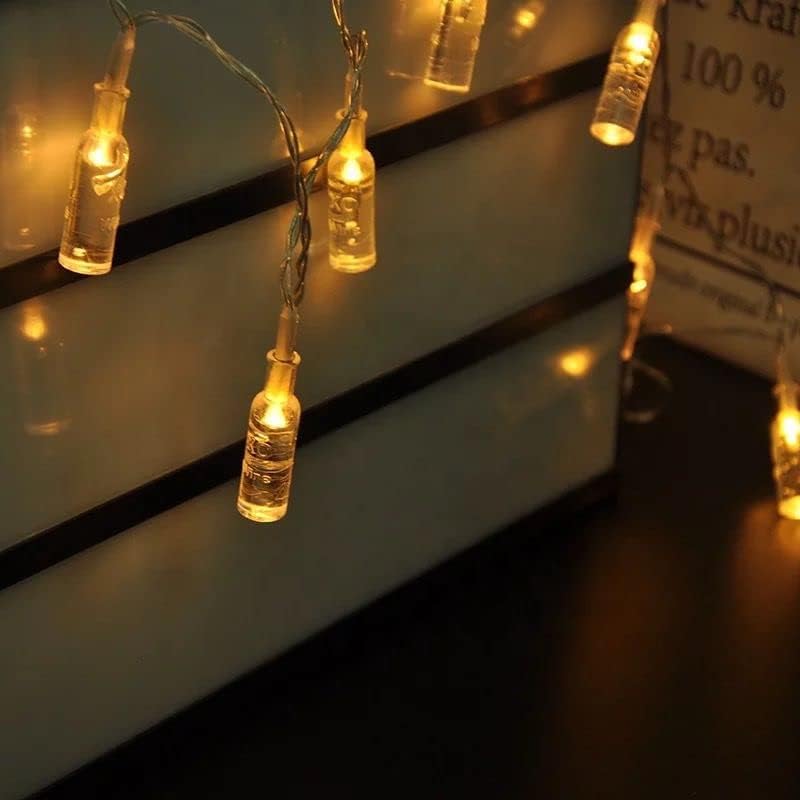 Bottle Shape LED String Lights – Warm White