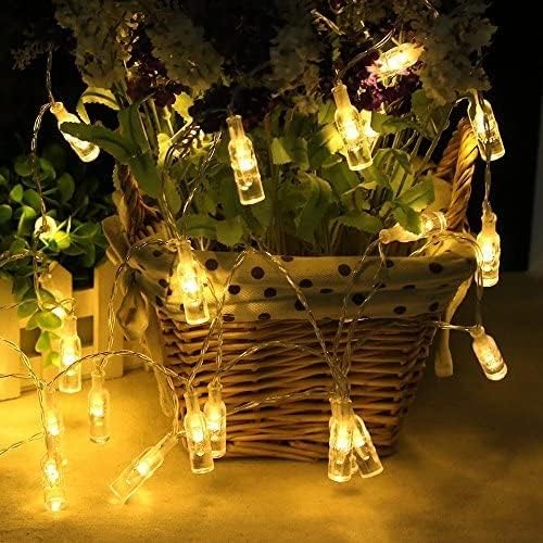Bottle Shape LED String Lights – Warm White