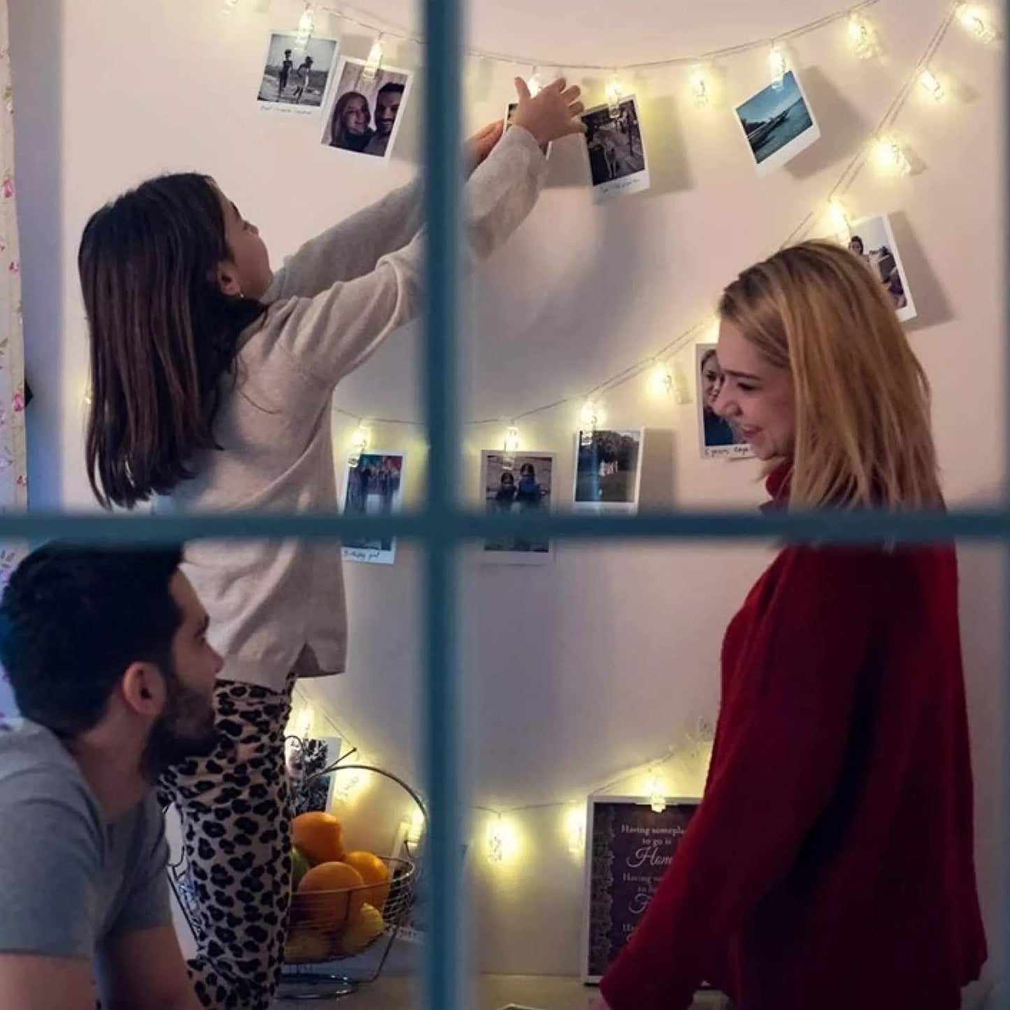 Photo Clip LED String Lights – 14 Clips, (3–4m) Led Lights for Home Decoration | Decorative Lights for Bedroom | Photo Clip Led String Lights