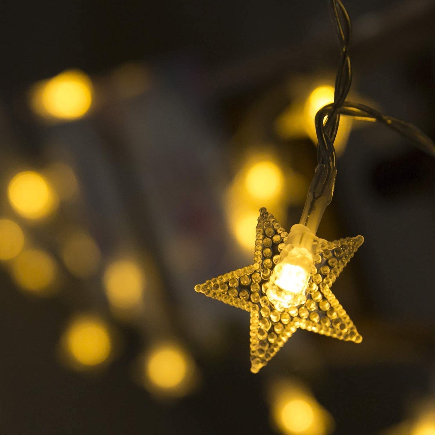 The Bright Storey 14 Stars Fairy String Light For Indoor Outdoor Decoration (Small Star), 4 Meters