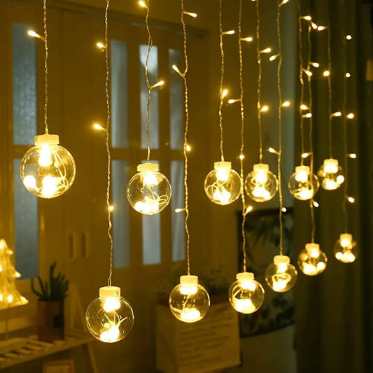 6+6 Ball Warm White Light With Different Flashing Mode