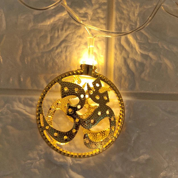 🕉️ OM Metal String Lights (3M, Warm White)