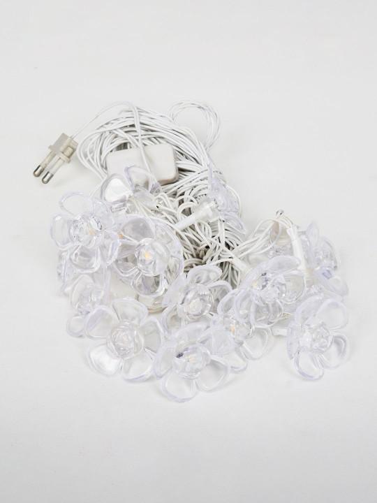 Tulip Flower LED String Lights – 14 Warm White Tulip Bulbs, 4M Decorative Fairy String Lights for Indoor & Outdoor Décor